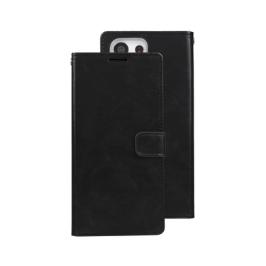 Samsung Galaxy S24 Ultra Compatible Case Cover: Blue Moon Diary - Black